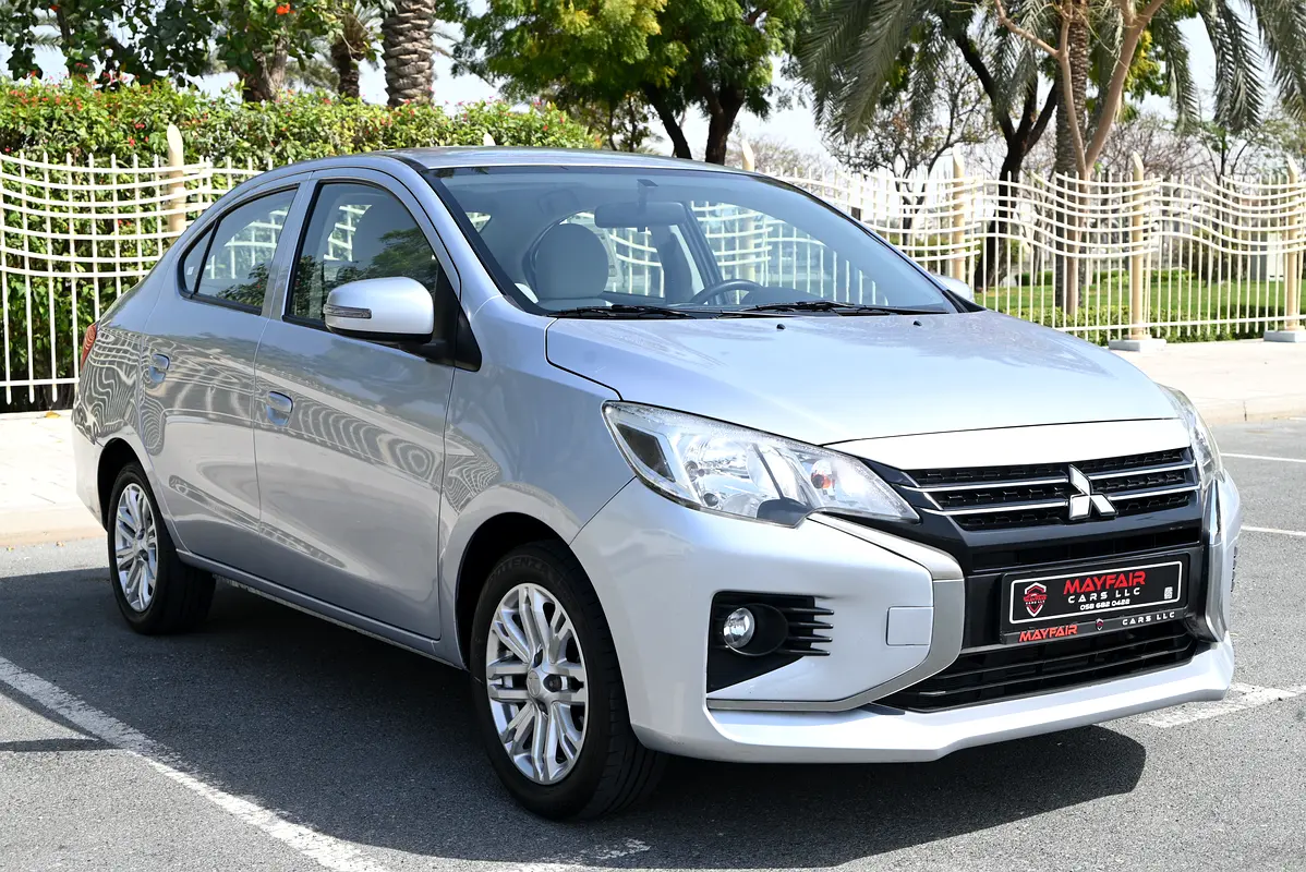 0% DP - ORIGINAL PAINT - MITSUBISHI ATTRAGE 2022 - LOW MILEAGE - GCC